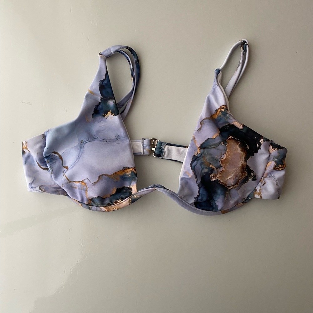 Shein marble bikini top